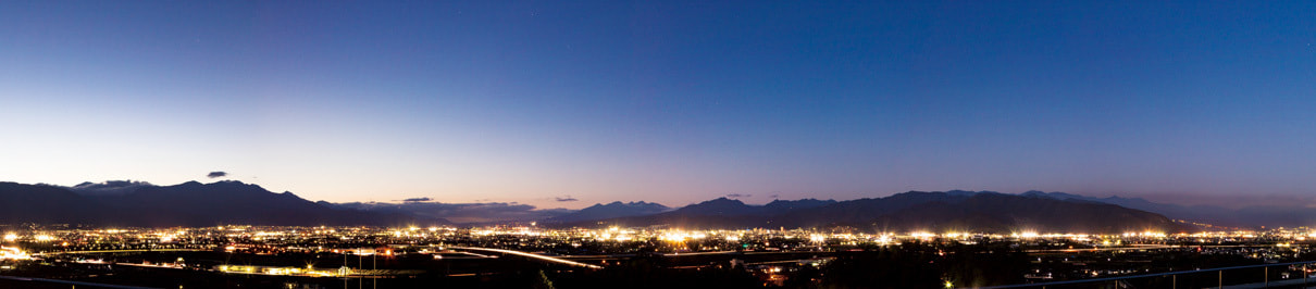 日本夜景遺産「幸せの丘ありあんす」からの夜景